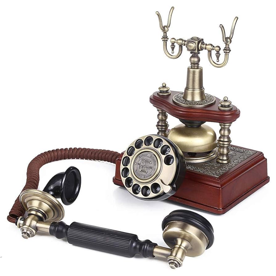 ヴィンテージ電話機、手回しレトロ Amazon | レトロ電話機 VBESTLIFE ヨーロッパ ダイヤル式